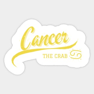 Cancer retro zodiac Sticker